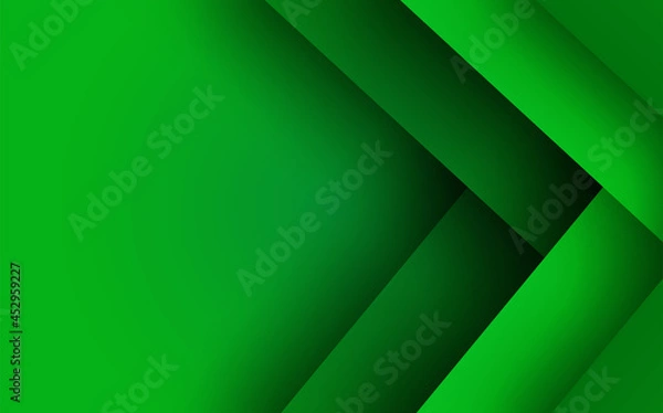 Obraz Abstract background. Green background overlap layer on gradient colors. vector.