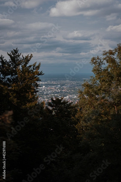 Obraz sunset over the river