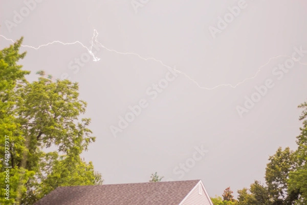 Obraz Bright Lightning During a Storm