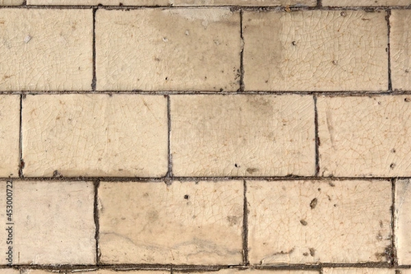 Obraz old glazed metro tiles