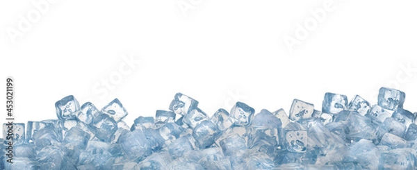 Obraz Ice cubes as a background