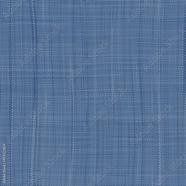 Fototapeta Seamless blue denim fabric texture background