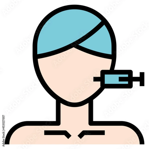 Obraz Filler injection line icon