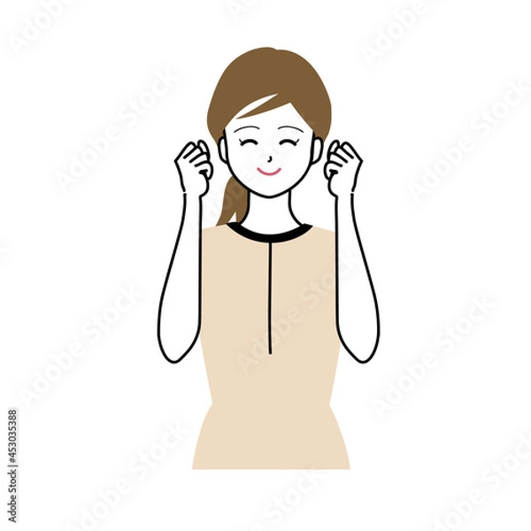 Fototapeta 笑顔で元気いっぱいに励ますエステティシャン