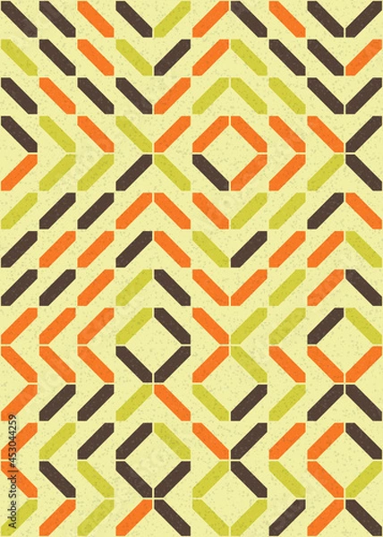 Obraz Abstract Geometric Pattern generative computational art illustration