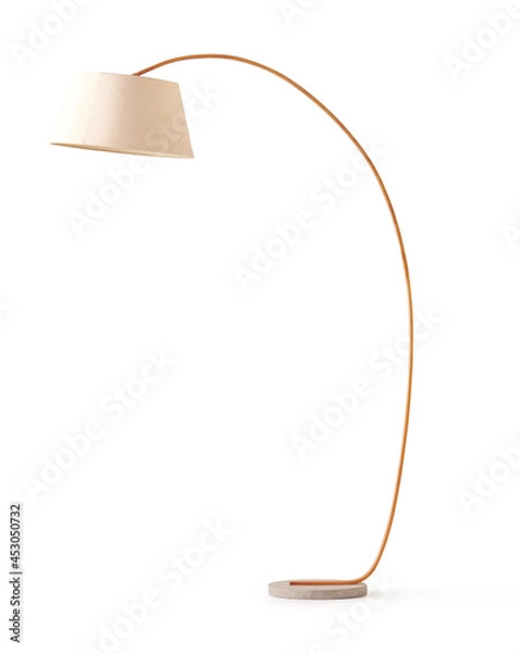 Obraz Floor lamp, isolated on white background.