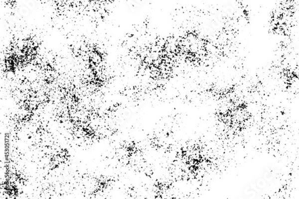 Fototapeta Distressed overlay texture of rusted peeled metal.Grunge Black And White Urban Texture. Dark Messy Dust Overlay Distress Background.Grunge Texture Vector