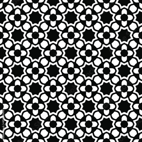 Fototapeta  Retro ornamental seamless pattern. Flourished ornate background. Luxury elegant ornament. Vintage element. Template for design. Vector illustration