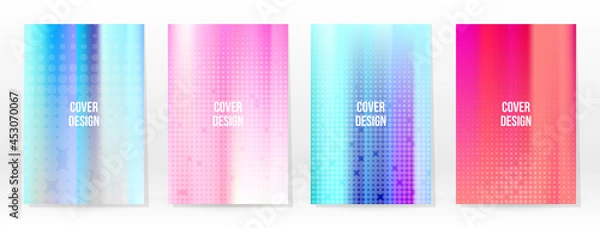 Obraz Holographic Poster Set Iridescent Technology Cover