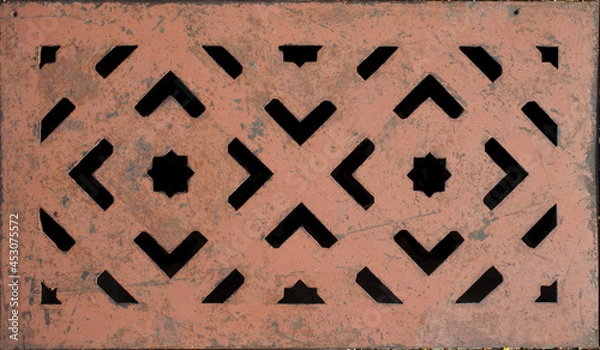 Obraz Metallic Rustic urban tile background, tile with a pattern for wall tile, floor tile