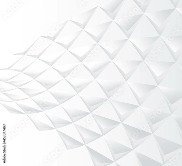 Obraz Abstract white shape vector background