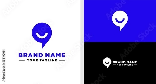 Obraz SMILE CHAT LOGO SIMPLE EDITABLE