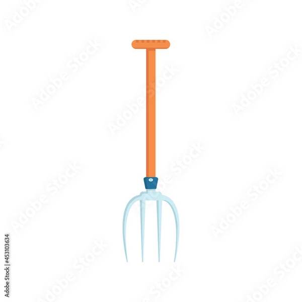 Fototapeta pitchfork in flat style