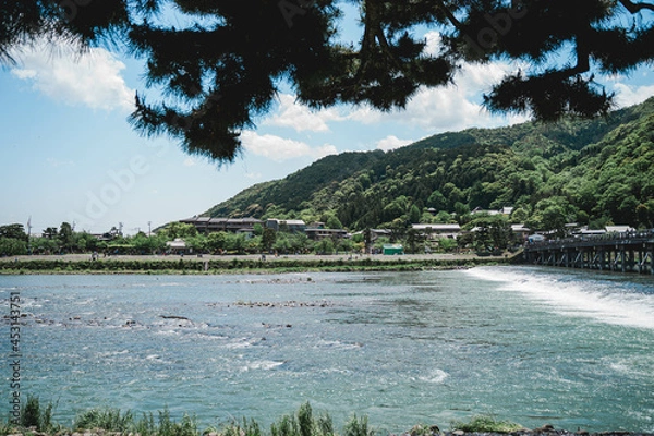 Obraz 京都嵐山の渡月橋