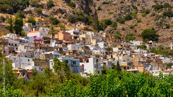 Obraz View of the village of Kritsa on the island of Crete