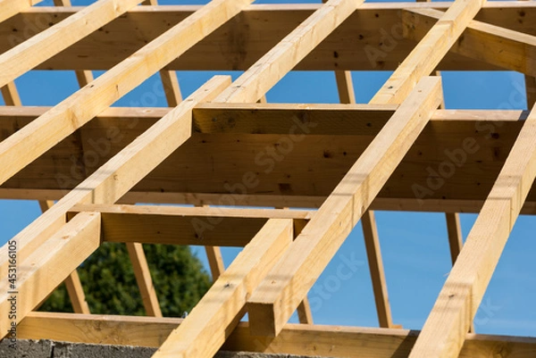 Obraz Charpente neuve en construction