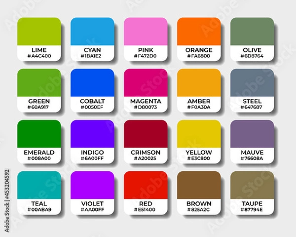 Obraz multicolor palettes pantone swatch sets