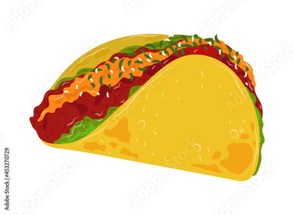 Obraz taco mexican lunch