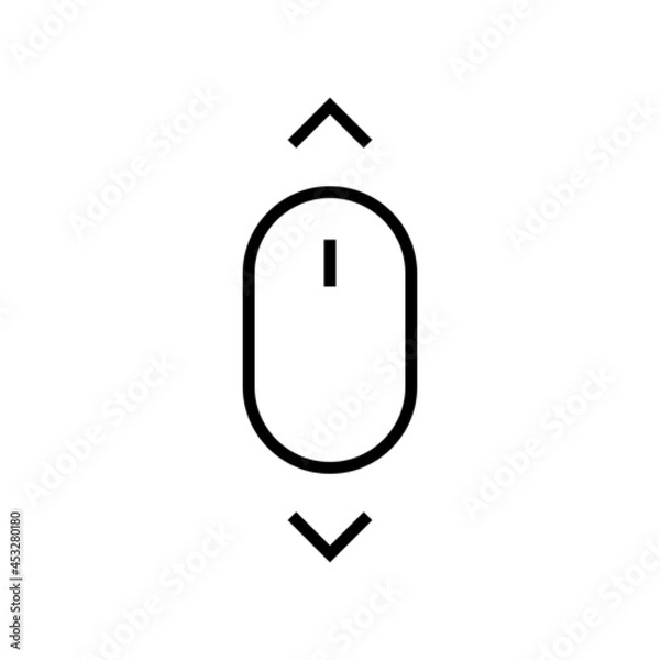 Obraz mouse scrool up down icon