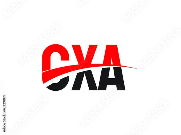 Fototapeta CXA Letter Initial Logo Design Vector Illustration