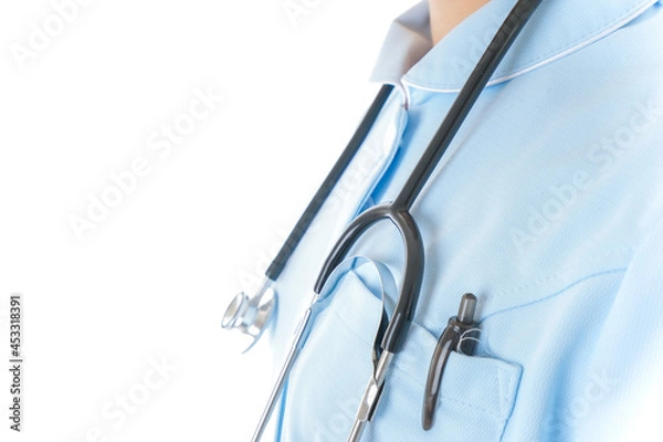 Fototapeta ナース服を着た若い女性看護師