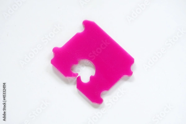 Fototapeta Price Tag Bread Clip. The color of plastic tags on bread bag use to tell you which day of the week bread was baked on.