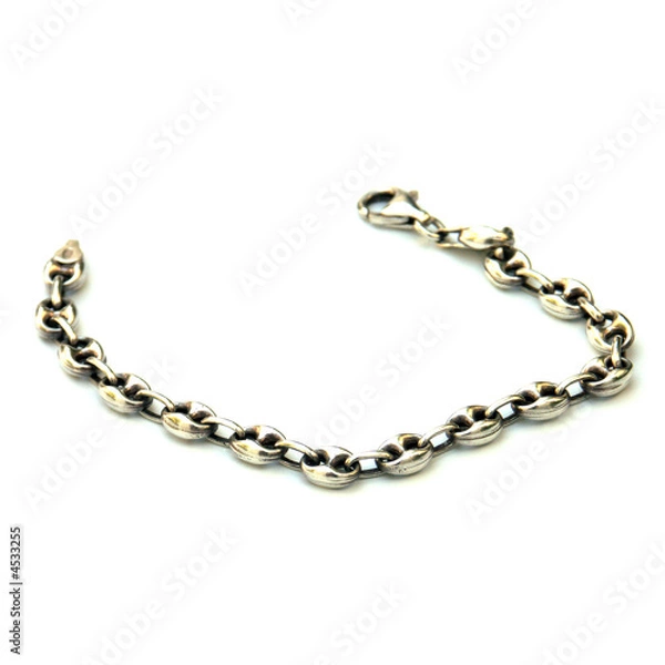 Obraz bracelet argent "grains de café"