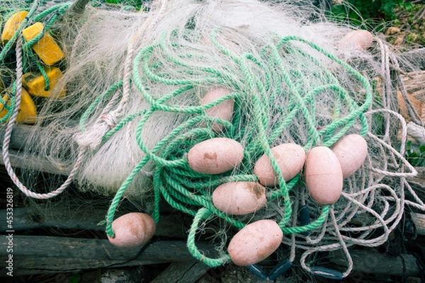 Fototapeta Elementos de pesca