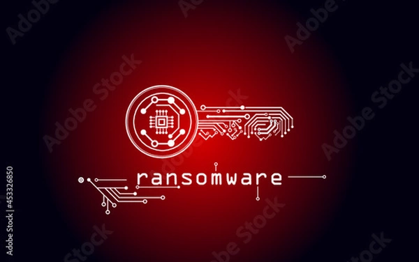 Obraz Key for encrypt a ransomware computer virus