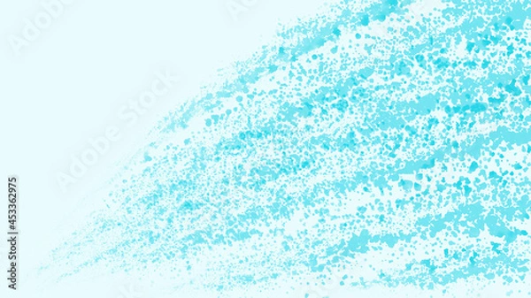 Obraz Blue and Aqua Watercolor Splashes Background
