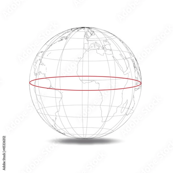 Obraz Globus Äquator