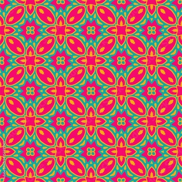 Fototapeta Pattern background ornament. Seamless decorative design ready for print