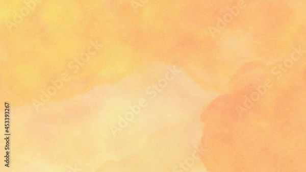 Obraz オレンジ色　テクスチャ　背景素材　鮮やか　水彩