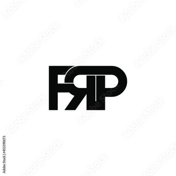 Fototapeta frp initial letter monogram logo design
