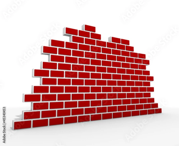Obraz 3D Brick Wall