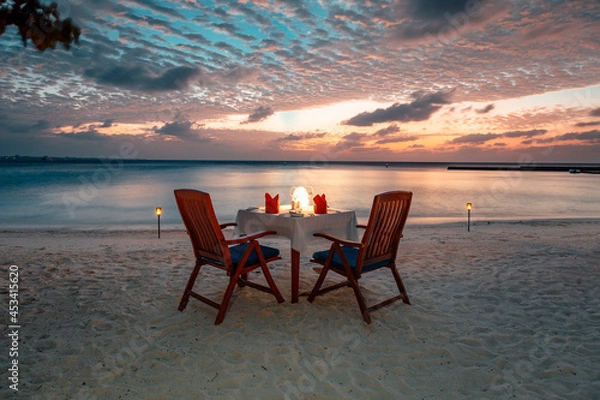 Fototapeta sunset on the beach