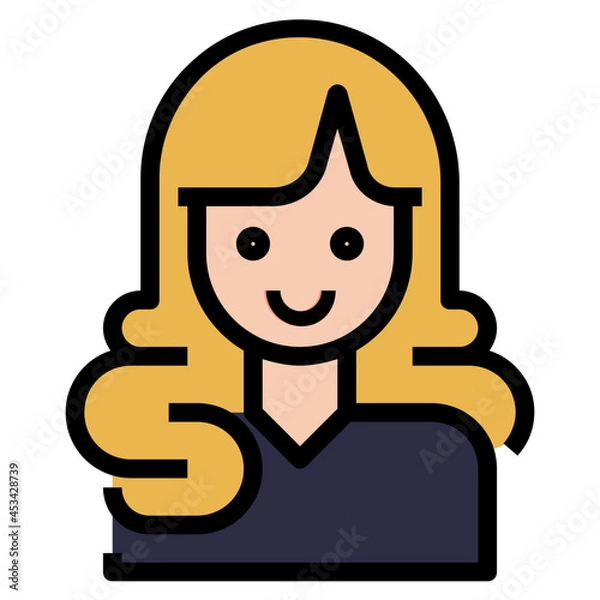 Obraz long line icon