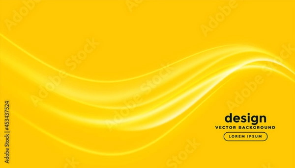 Fototapeta bright yellow background with wavy glowing lines