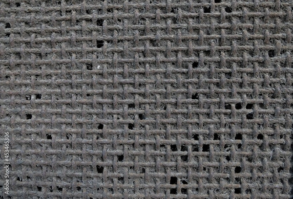 Fototapeta Dirty old burlap fabric textured background