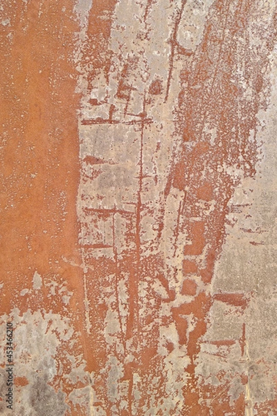 Fototapeta Multi-colored tan and gray concrete wall backdrop