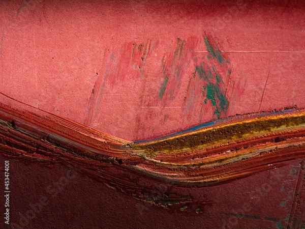 Obraz scratch at the container outside wall