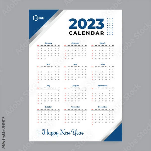 Obraz 2023 calendar