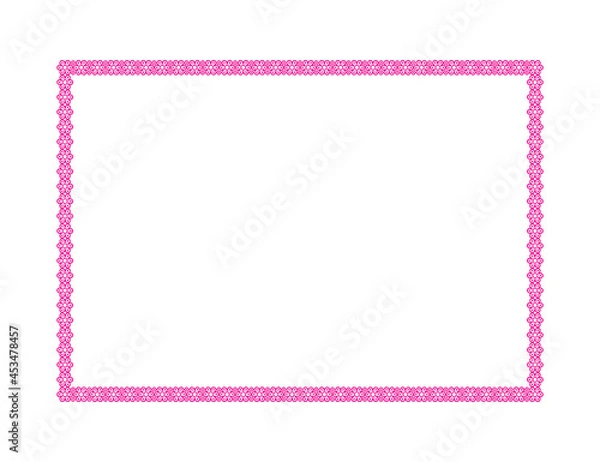 Obraz abstract artistic creative floral red border