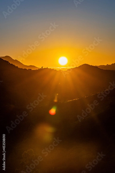 Obraz sunset in the desert