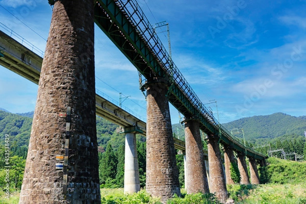 Fototapeta 越後湯沢 毛渡沢橋梁