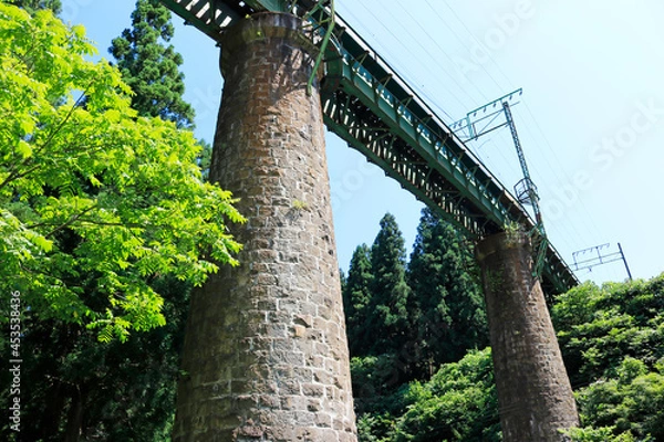 Fototapeta 越後湯沢 毛渡沢橋梁