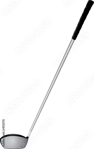 Obraz ilustracja kierowcy golfa