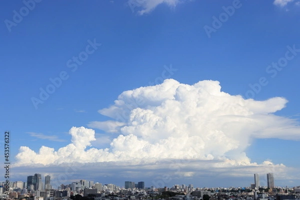 Obraz Cumulonimbus clouds developing in urban areas