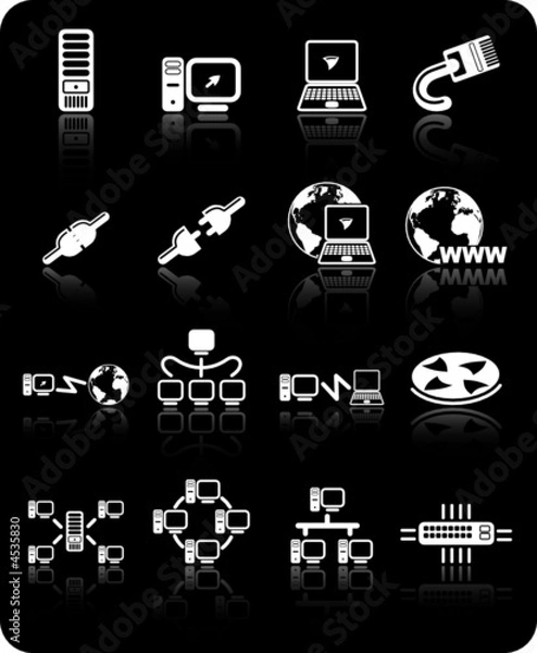 Obraz Network vector iconset