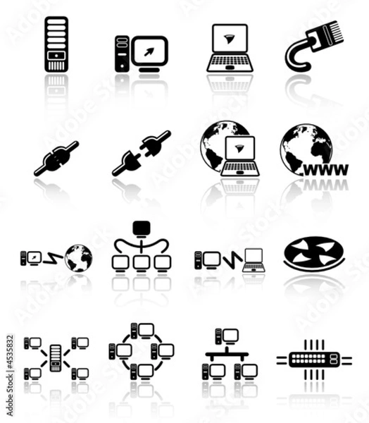 Obraz Network vector iconset
